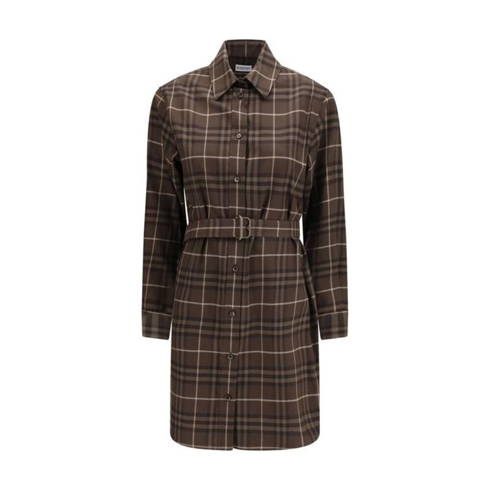 Burberry Brown Cotton Casual Women's Dress